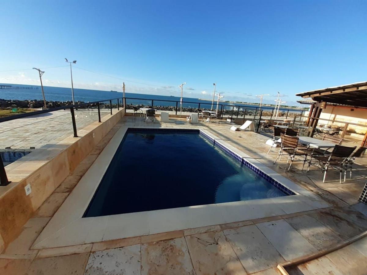 102 Lindo Flat mobiliado com vista lateral mar na Praia de Iracema Fortaleza  Exterior foto